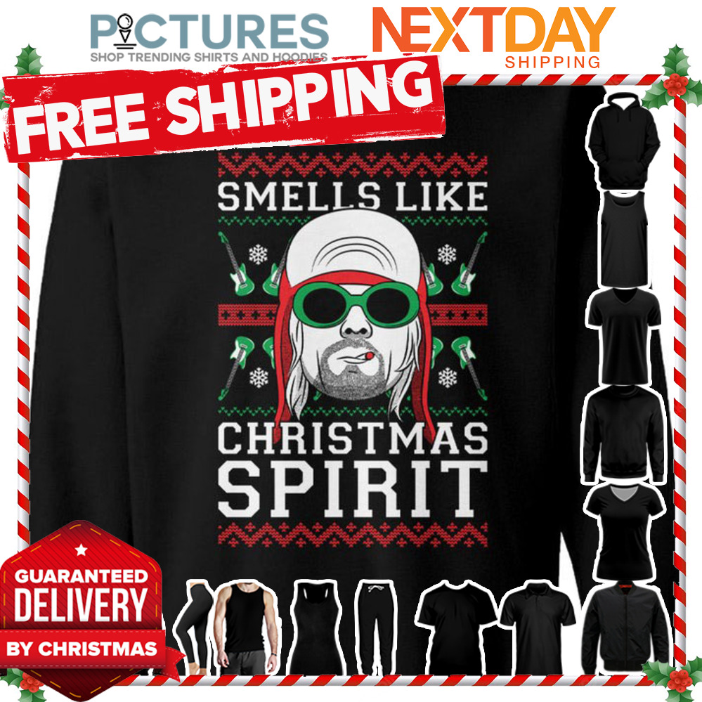 Kurt Cobain Grunge Smells Like Christmas shirt