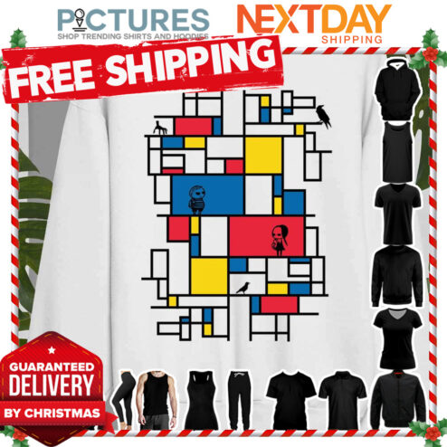 Mondrian Family Wednesday Addams The Addams Family shirt
