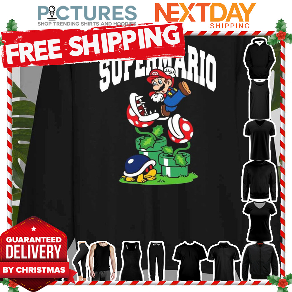 Super Mario The Scary Plant Mario Kart shirt