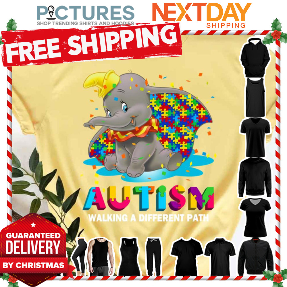 Autism Walking A Different Path Dumbo The Elephant shirt
