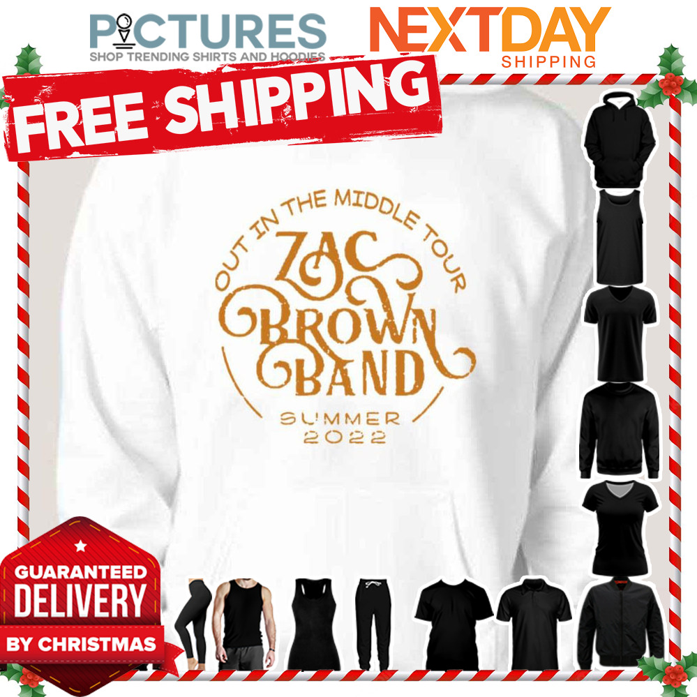 Out In The Middle Tour Zac Brown Band shirt