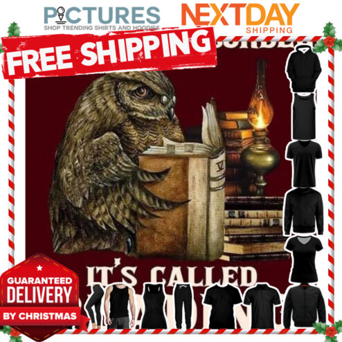 Owl read book I have a very terrible sleeping disorder it's called reading shirt