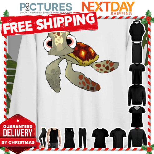Cute Squirt Finding Nemo Cartoon Art Turtle shirt