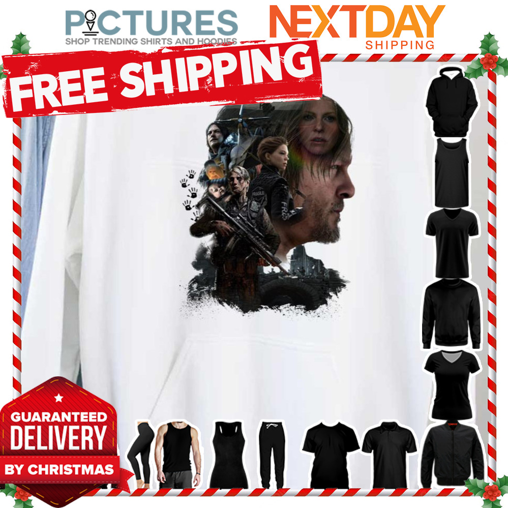 Death Stranding Group Keyart The Walking Dead shirt