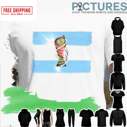 WORLD CUP CHAMPION ARGENTINA, LIONEL MESSI SHIRT, FIFA WORLD CUP 2022 CHAMPION GIFT SHIRT