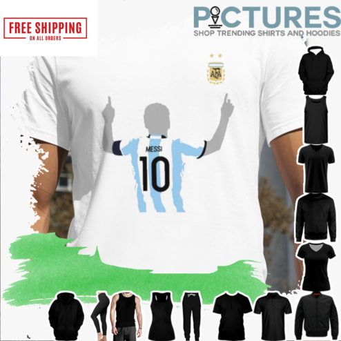 LIONEL MESSI ARGENTINA NATIONAL 2022 WINNERS CELEBRATION T-SHIRT