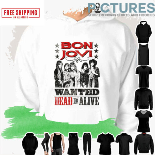 Wanted Dead Or Alive Bon Jovi Awesome Graphic shirt