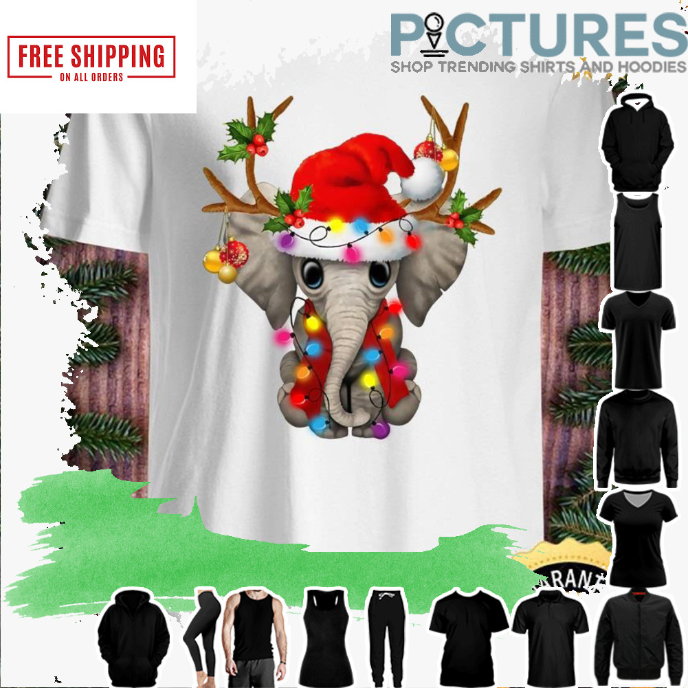 Elephant light Christmas shirt