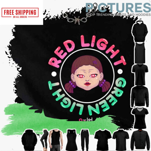 Squid Game Doll Red Light Green Light Logo shirt