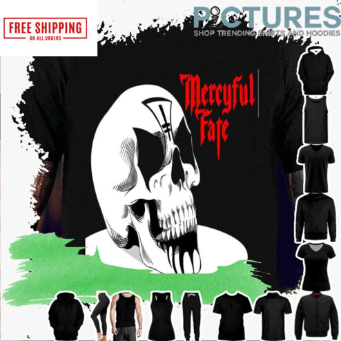 Creepy Skull Mercyful Fate Band shirt