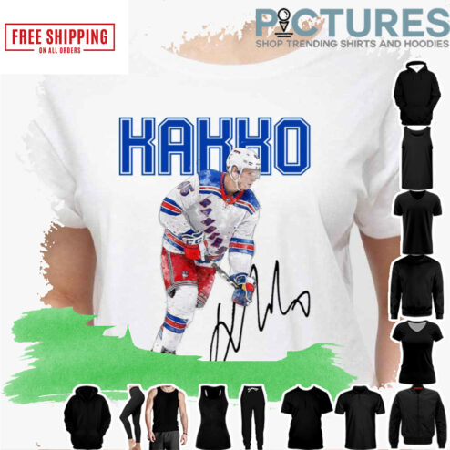 New York Ranger Kaapo Kakko Signature Ice Hockey shirt