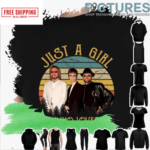 Vintage Just A Girl Who Loves Bee Gees shirt