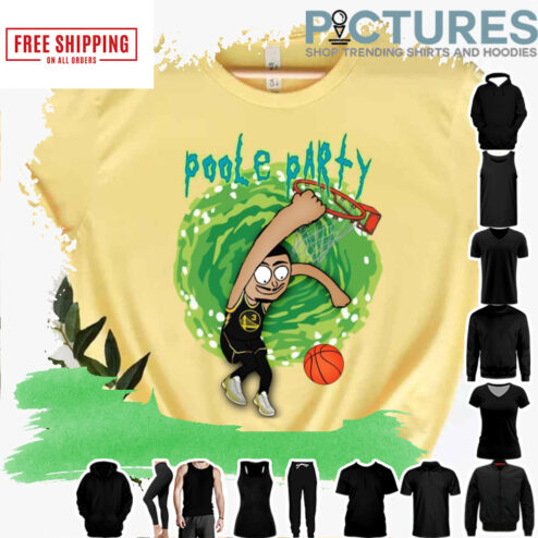 Jordan Poole V Rick And Morty Parody Golden State Warriors shirt