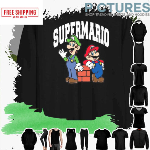 Mario Bros Super Mario Cartoon Video Game shirt