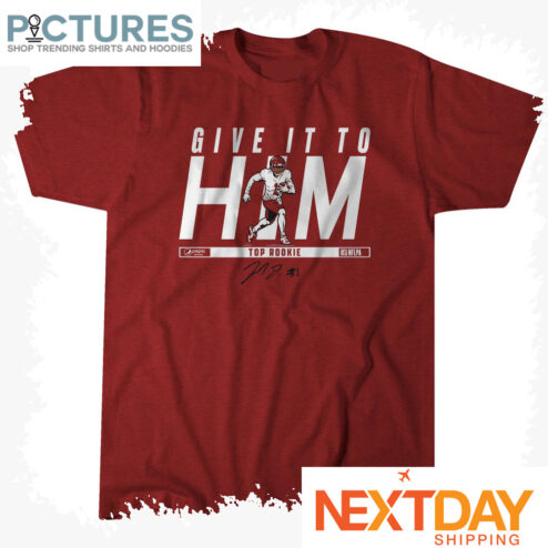 Jahan Dotson Give it to him Top Rookie Washington Commanders NFLPA signature shirt