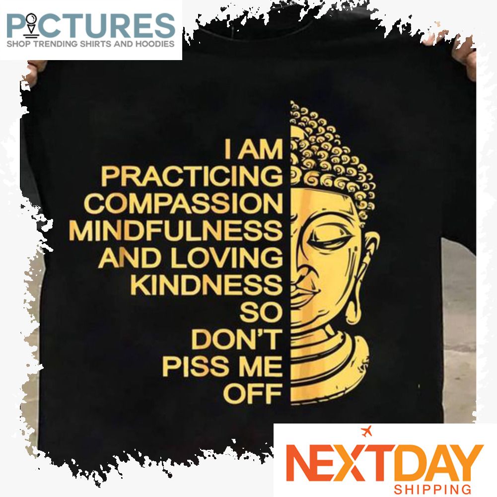 I am practicing compassion mindfulness and loving kindness so don't piss me off shirt