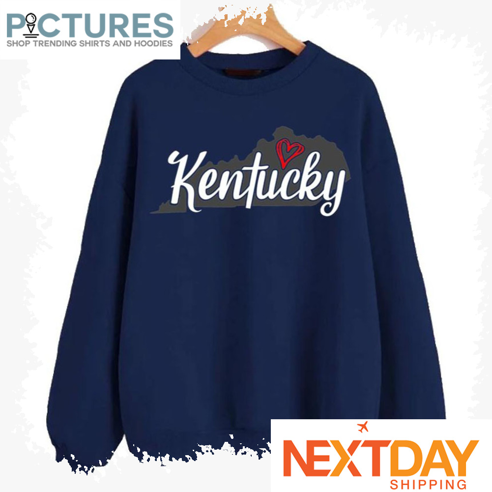 I Love Kentucky State Silhoutte shirt