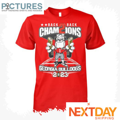 Back 2 back champions Georgia Bulldogs 2023 NCAA shirt