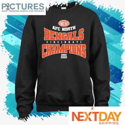 Cincinnati Bengals AFC North Bengals Cincinnati Champions 2021 2022 NFL shirt