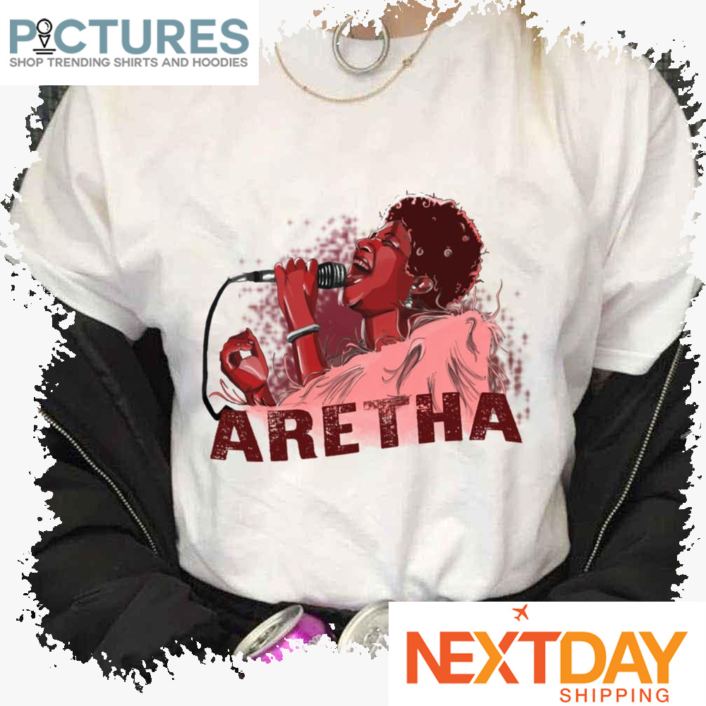 Digital Art The Queen Of Soul Aretha Franklin shirt