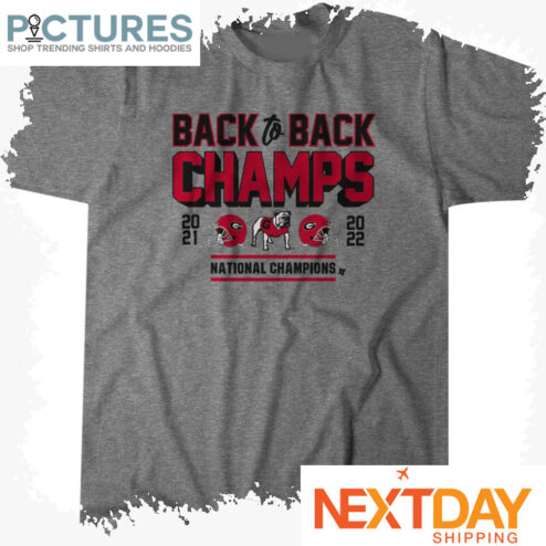 Georgia Football Back To Back Champs shirt