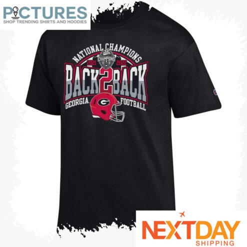 National Champions 2021 2022 Champions Back to Back Georgia Bulldog Football Helmet shirt