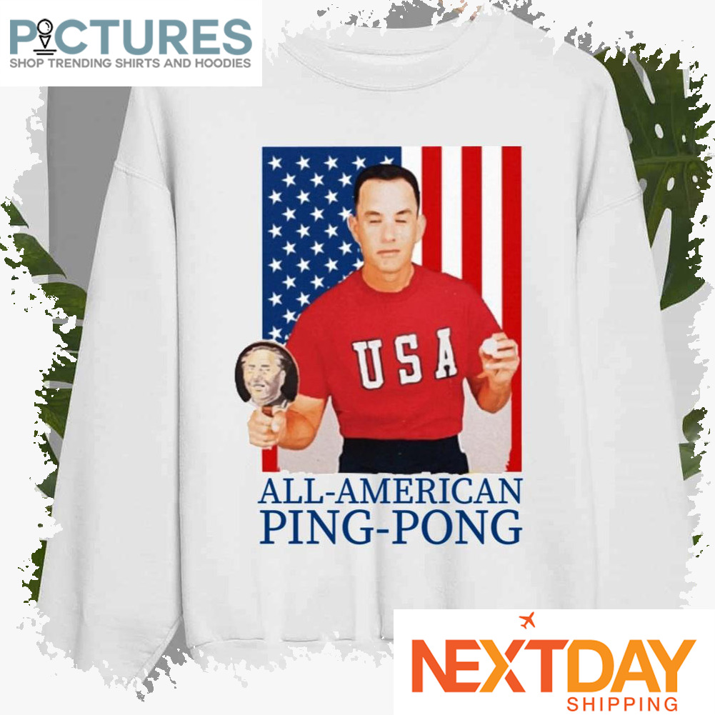All-American Flag Ping Pong Team Forrest Gump shirt