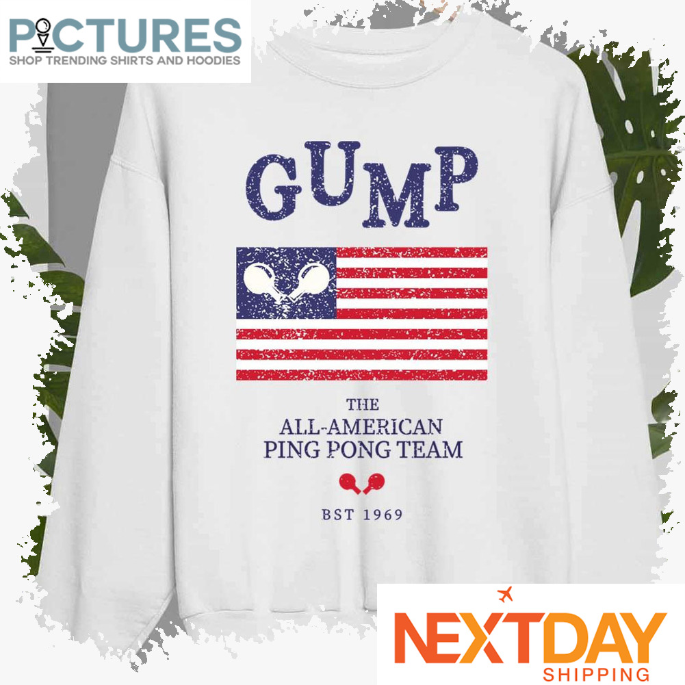 American Flag Ping Pong Team Forrest Gump Grunge Texture shirt