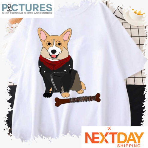 Corgan Corgi X Negan The Walking Dead shirt