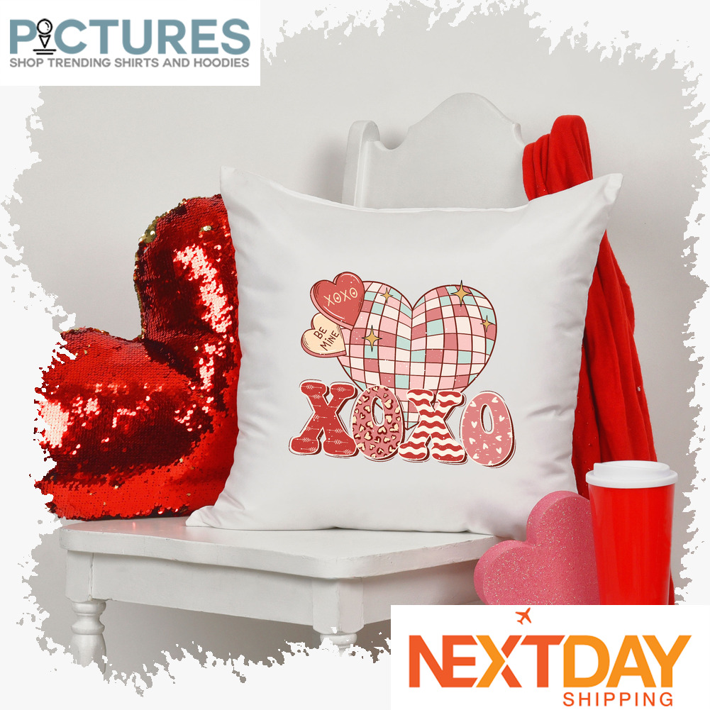 Heart Xoxo Be Mine Valentine's day pillow