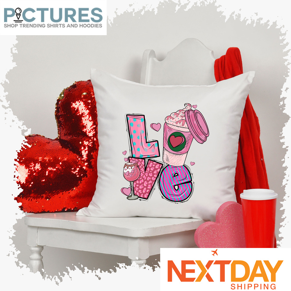 Love Coffee Cup Valentine's day Pillow