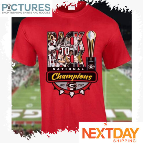 Georgia Bulldogs Back to Back national champions 2021 2022 shirt