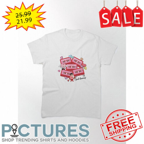 Bad Bunny Casset Heart Valentine_s day shirt