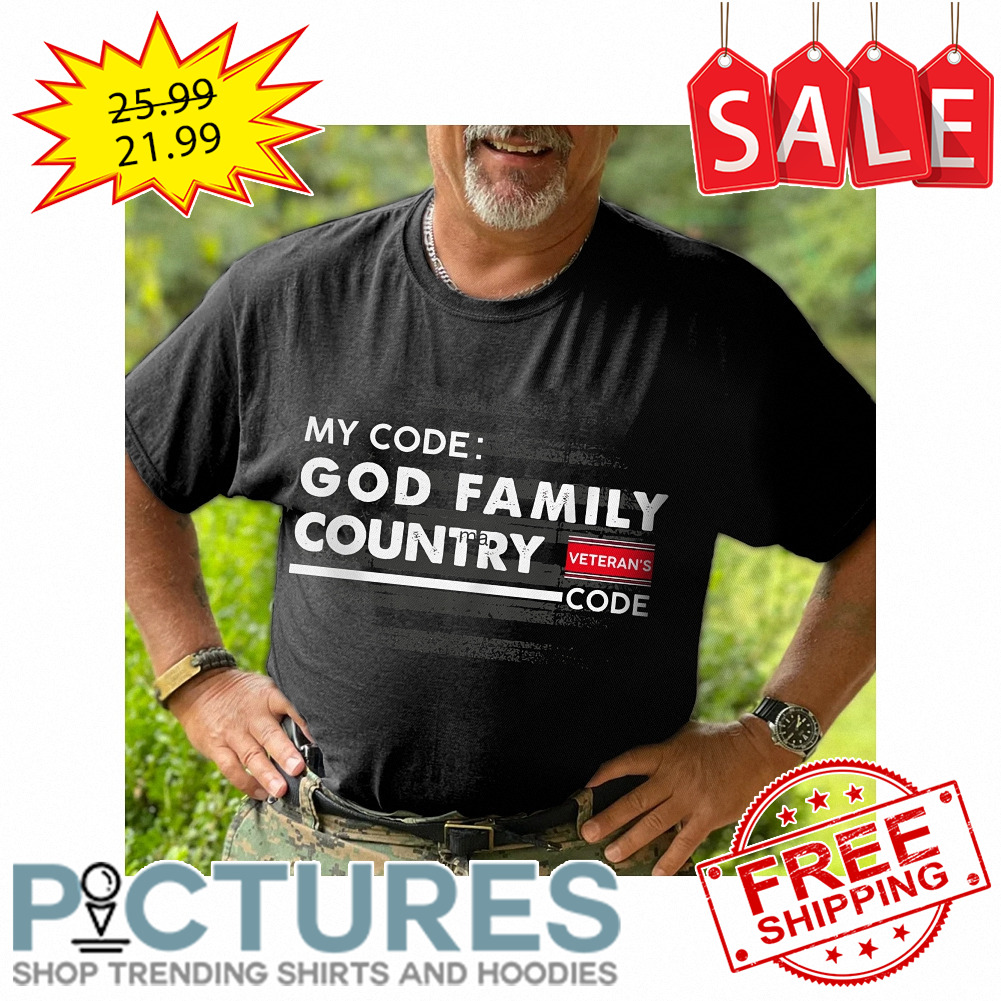 My code god family country veteran_s code American Flag shirt
