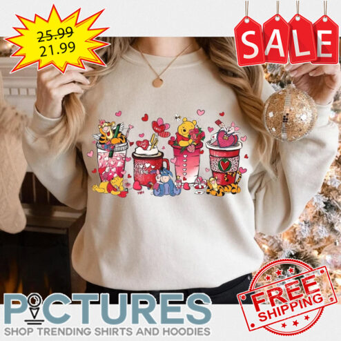 Pooh Valentine Coffee Disney Valentine_s day shirt