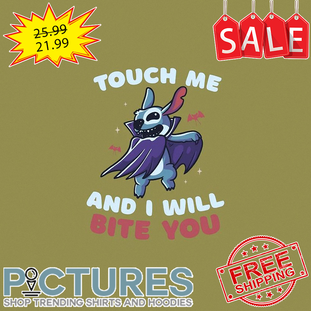 Stitch Batman touch me and I will bite you shirt