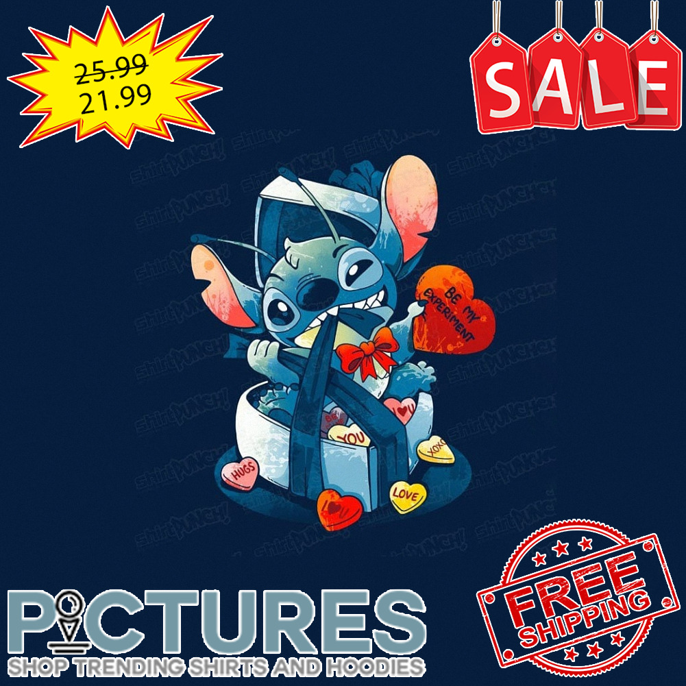 Stitch Be My Experiment Gift Valentine's day shirt