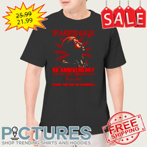 Marvin Gaye 66Th Anniversary 1957-2023 Thank You For The Memories Signatures Shirt