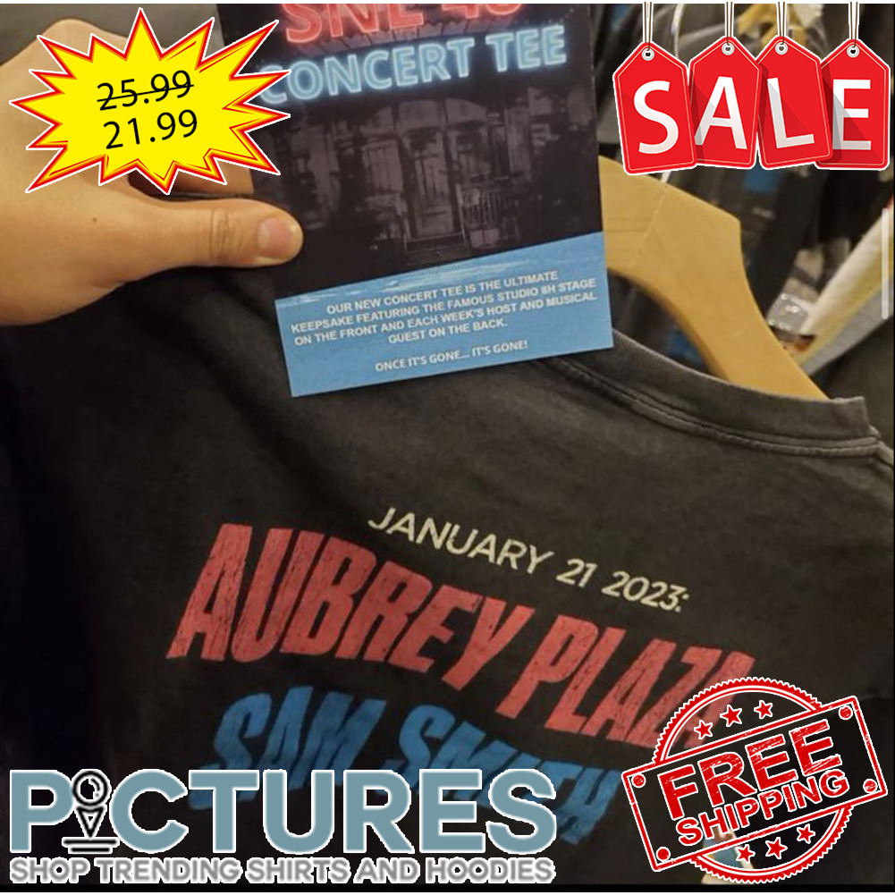 January 21 2023 Aubrey Plaza Sam Smith shirt