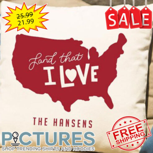 Personalized America Land That I Love Pillow