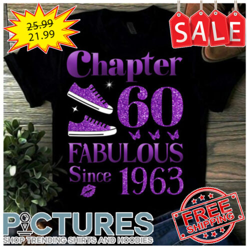 Personalized Shoes Chapter 60 fabulous since 1963 Purple shirt