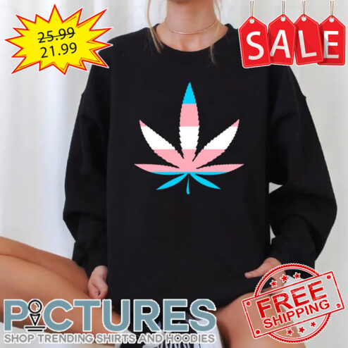 Transgender Flag Weed shirt