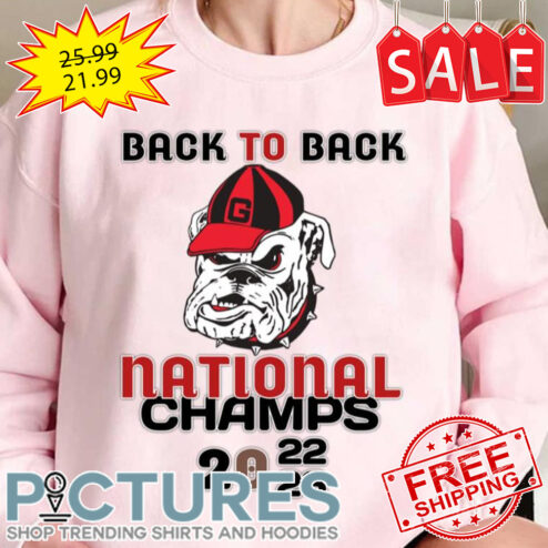 Uga Back To Back National Championship Georgia Bulldogs shirt