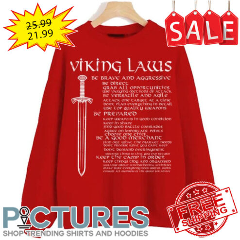 Viking Laws Scandinavian Warriors Sword Viking Valhalla shirt