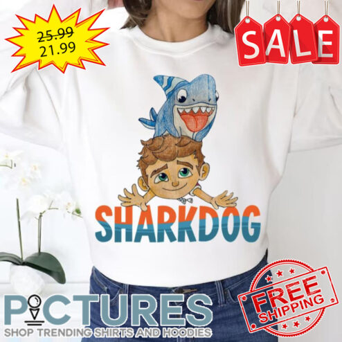 Vintage Cartoon 90s Sharkdog shirt
