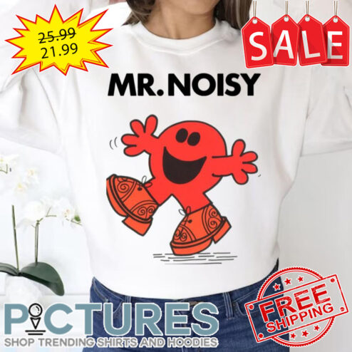 Wearing Big Shoes Mr Noisy shirt