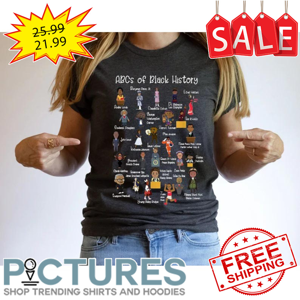 ABCs of Black History Characters BLM shirt