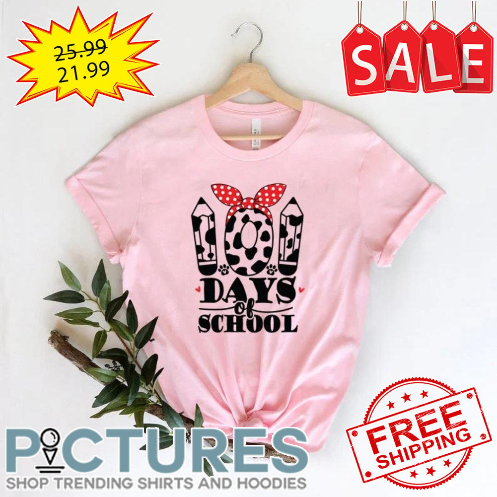 101 Days Of School Dalmatian Dog 100 Days Smarter Teacher Kids Long Sleeve  Shirt