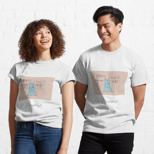 Blue Cat merchandise shirt