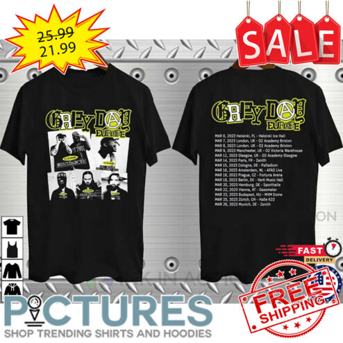 Grey Day Europe 2023 Tour shirt